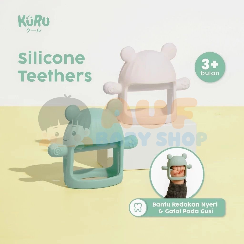 Kuru ST4 Silicone Teether (Hijau)