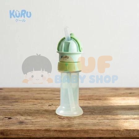 Kuru Toddler Portable Straw Cover (Green)