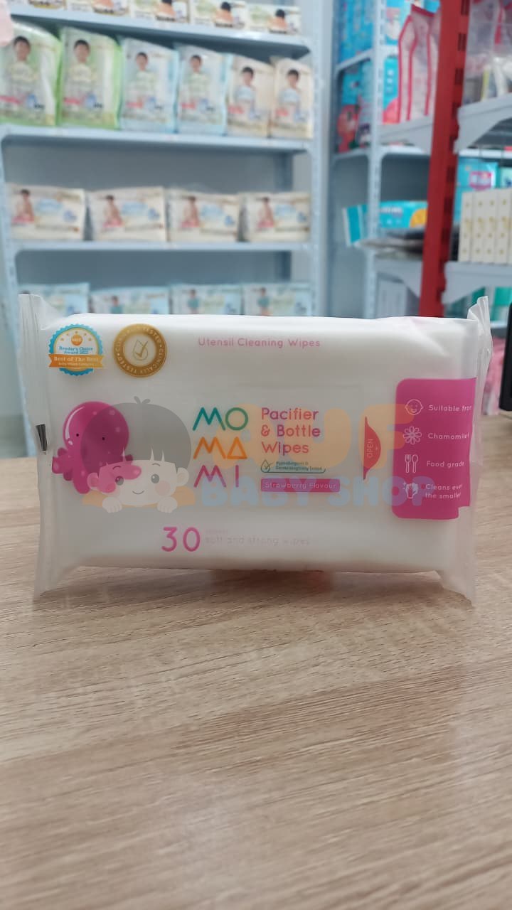 MOMAMI PACIFIER & BOTTLE WIPES 30S