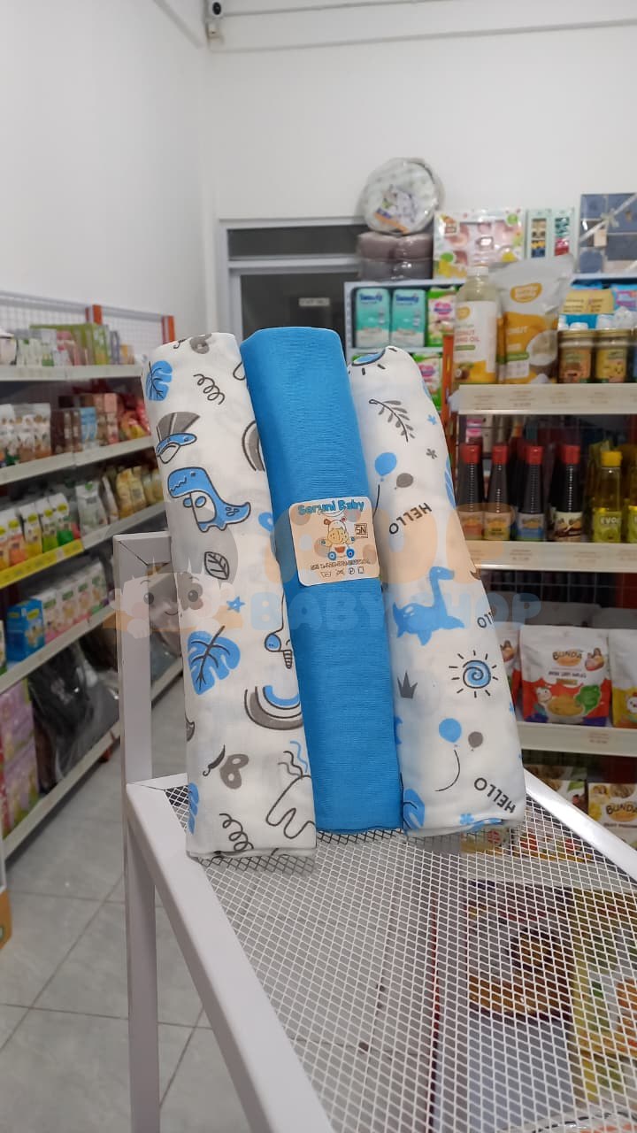 Miwa Bedongan Isi 3 Motif Seruni (Biru)