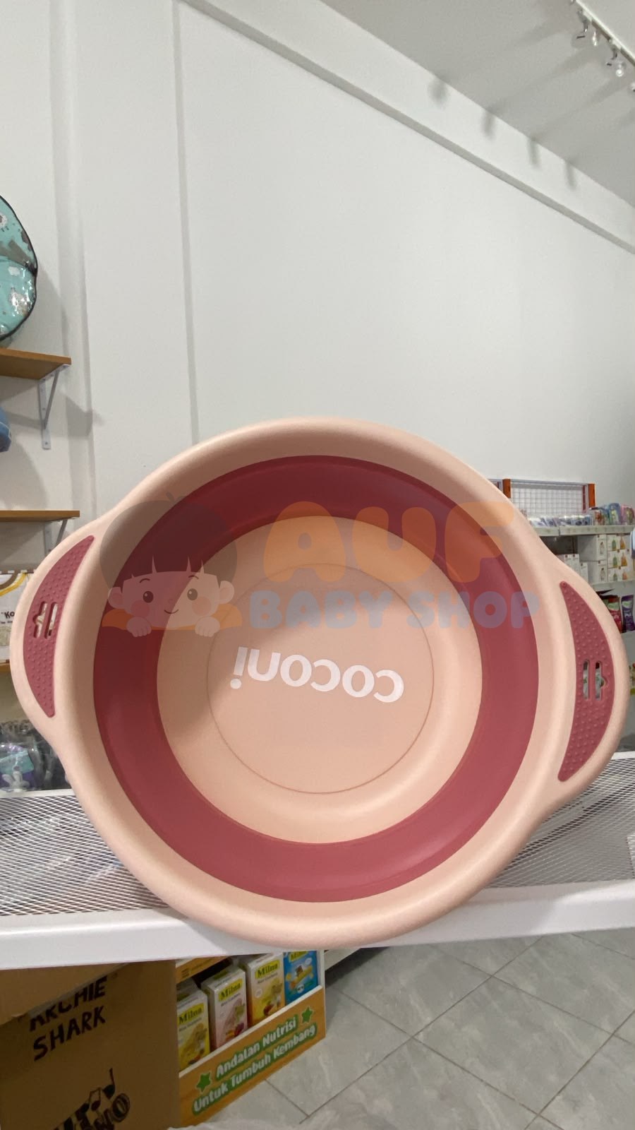 COCONI Foldable Baby Wash Basin | Baskom Ember Lipat Multifungsi - PINK