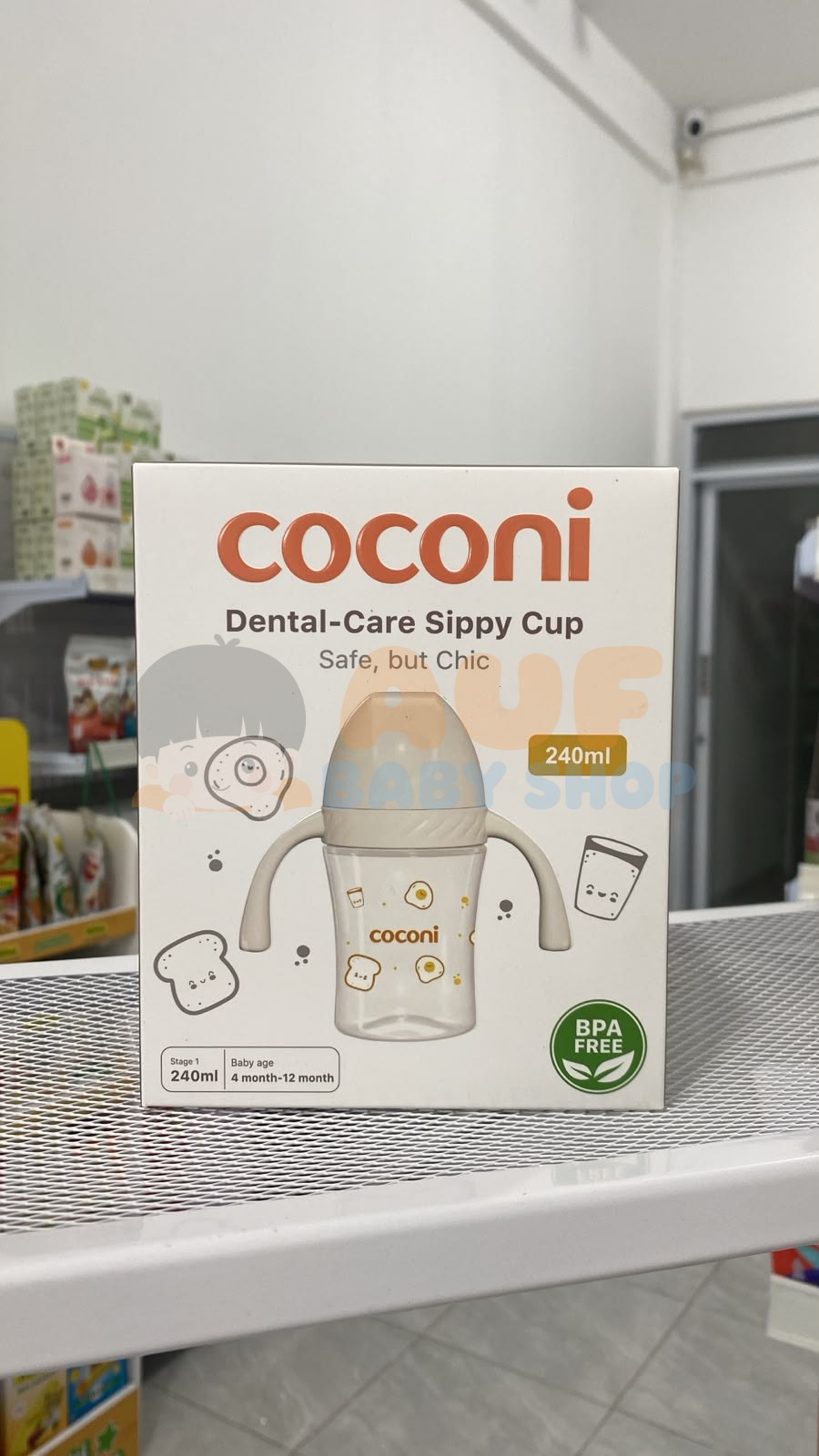 COCONI Dental-Care Sippy Cup | 240ml 300ml | Botol Minum Anak Bayi Dengan Pemberat Spout Straw BPA FREE - 240mL