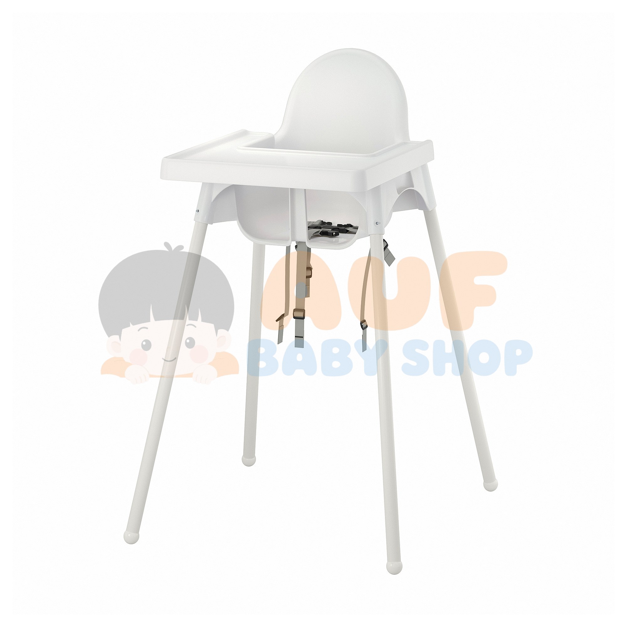 Antilop Seat SHLL F HGHCHR White AP JP (Highcair Tray White)