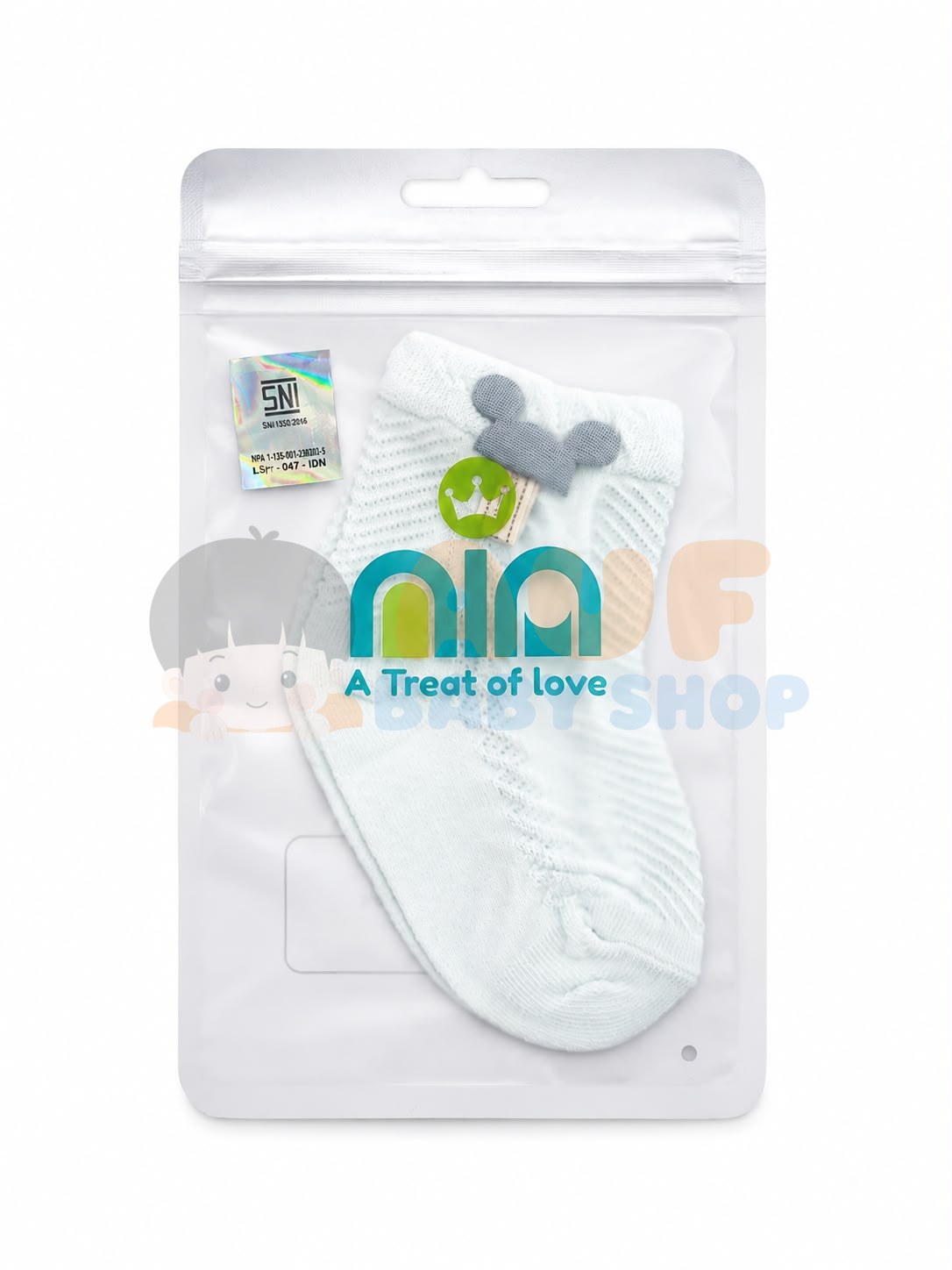 Nia Sock Summer Hijau Soft