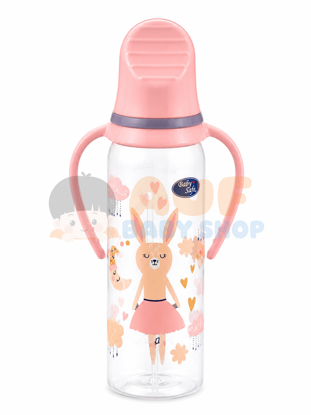 JS05PINK BOTTLE HANDLE 260ml