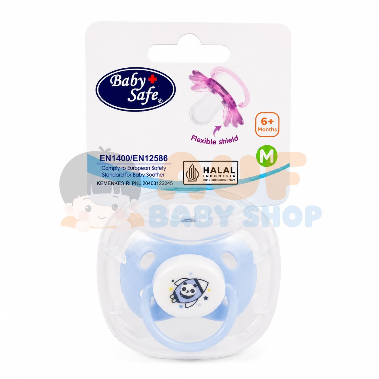 BABY SAFE PC5MB PACIFIER 6M+ BIRU
