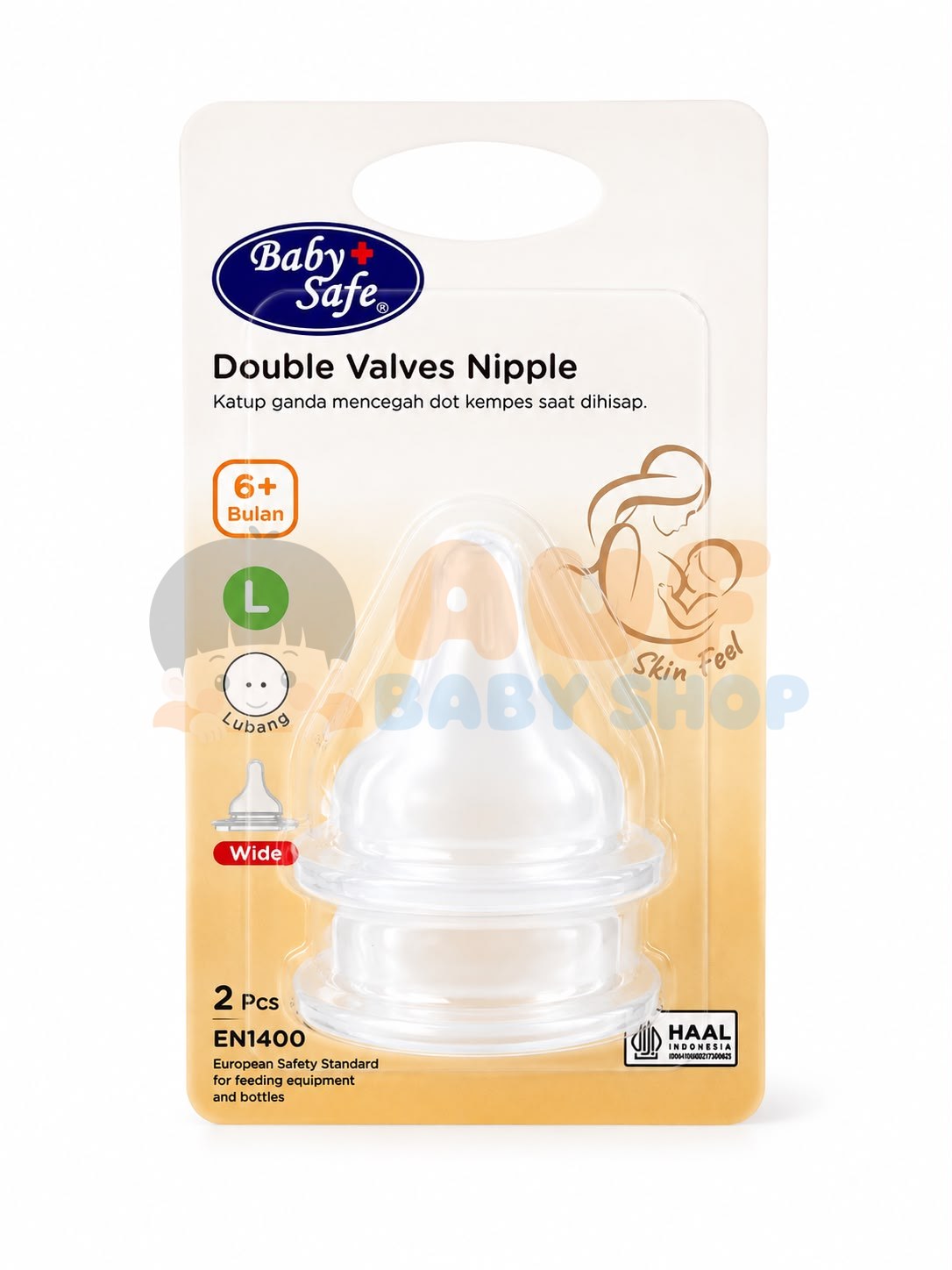 DWS0L Wide Neck Nipple Size L