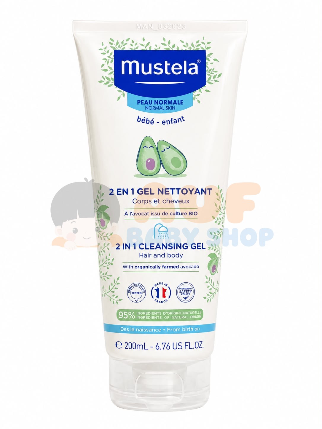MUSTELA 2 IN 1 CLEANSING GEL 200ML