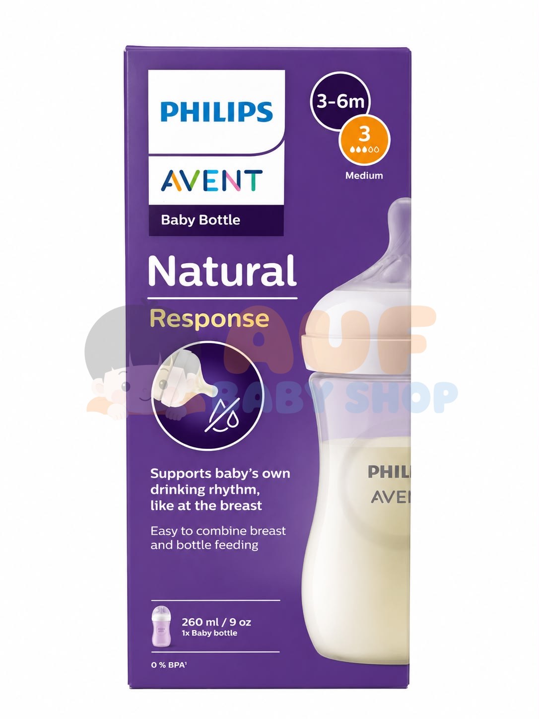 BOTTLE NAT 3.0 9 OZ 1P PHILIP AVENT