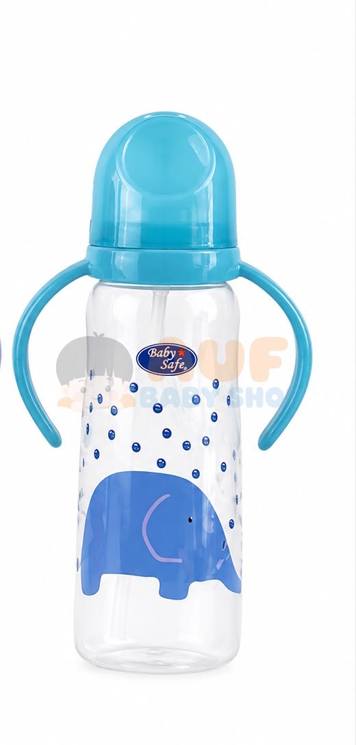 JS09B BOTTLE WGHT STRAW 250ML BIRU