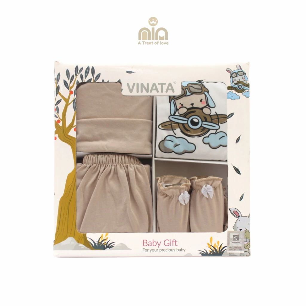 Vinata Baby Set 4 In 1 Soft Cream