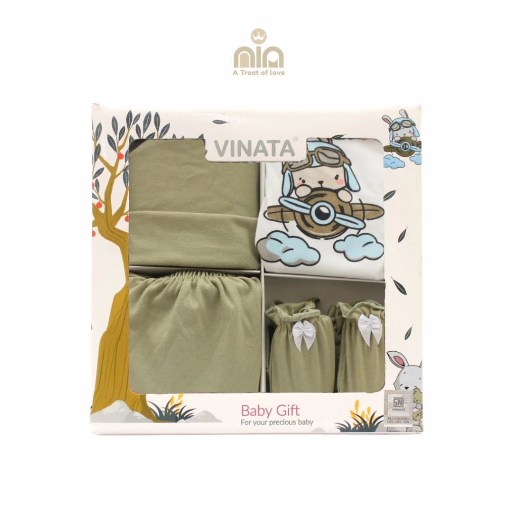 Vinata Baby Set 4 In 1 Hijau