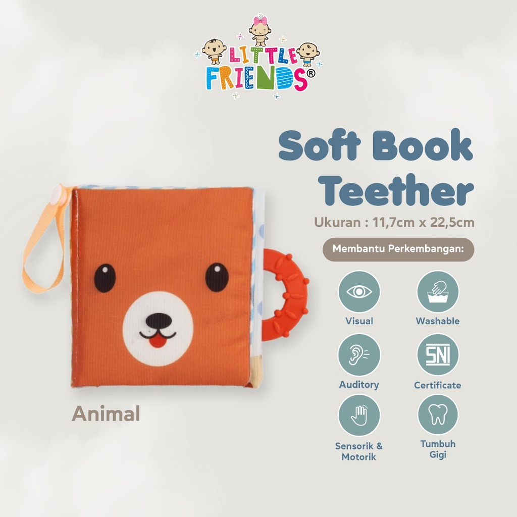 SOFT BOOK TEETHER ANIMAL