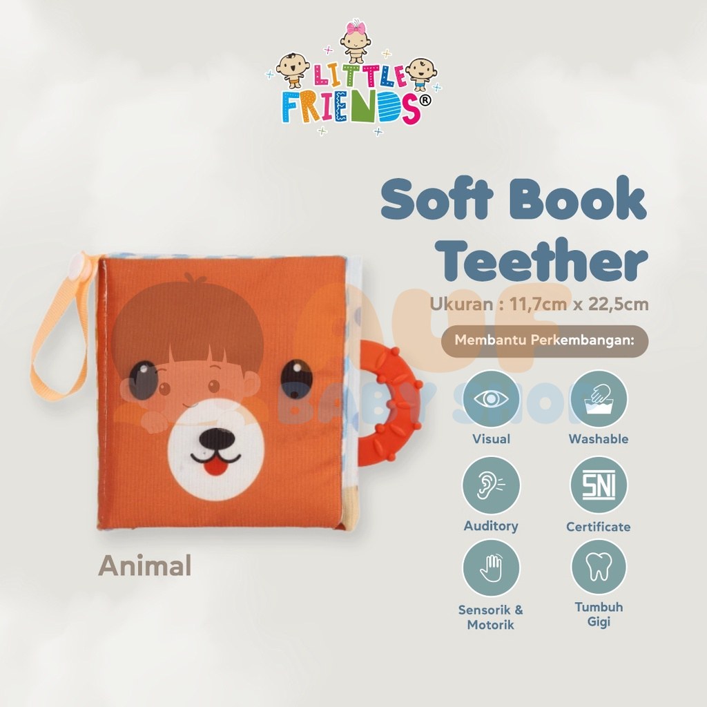 SOFT BOOK TEETHER ANIMAL