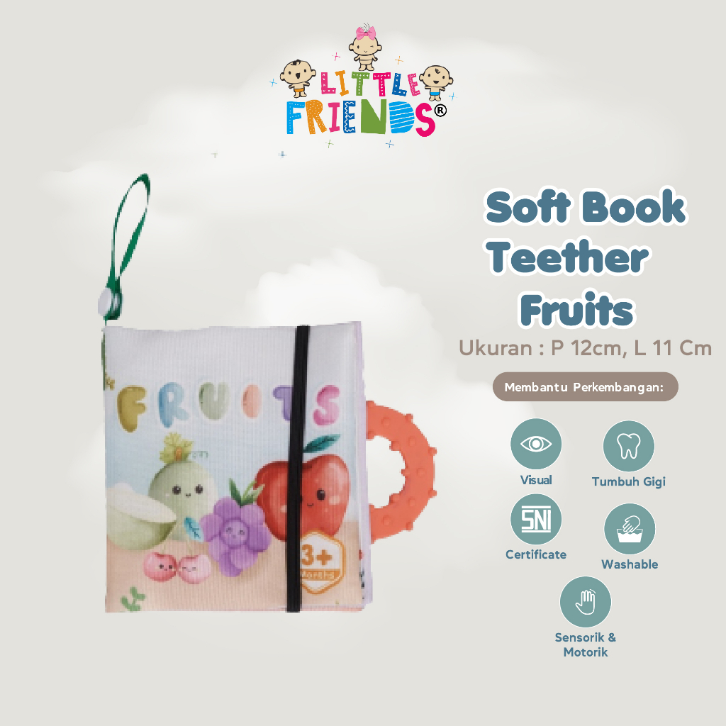 SOFT BOOK TEETHER FRUITS