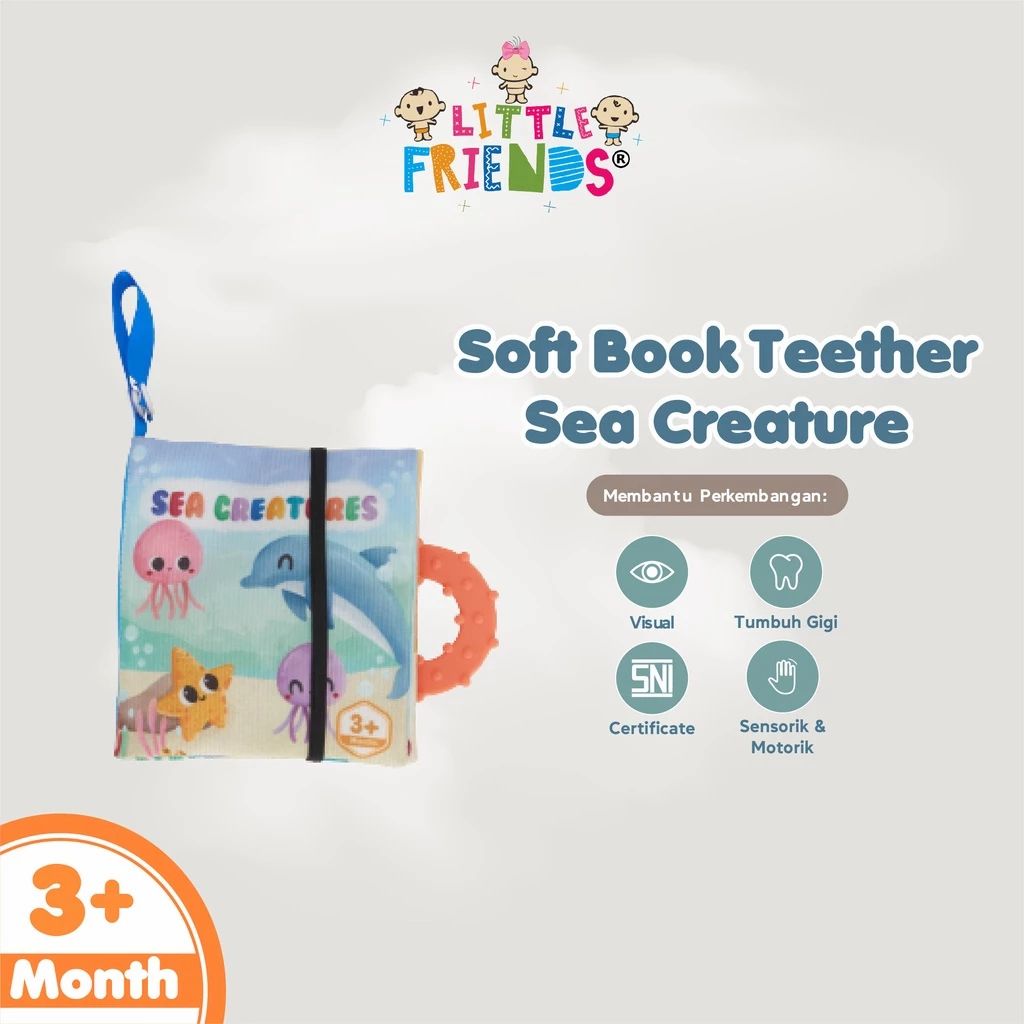 SOFT BOOK TEETHER SEA CREATURE