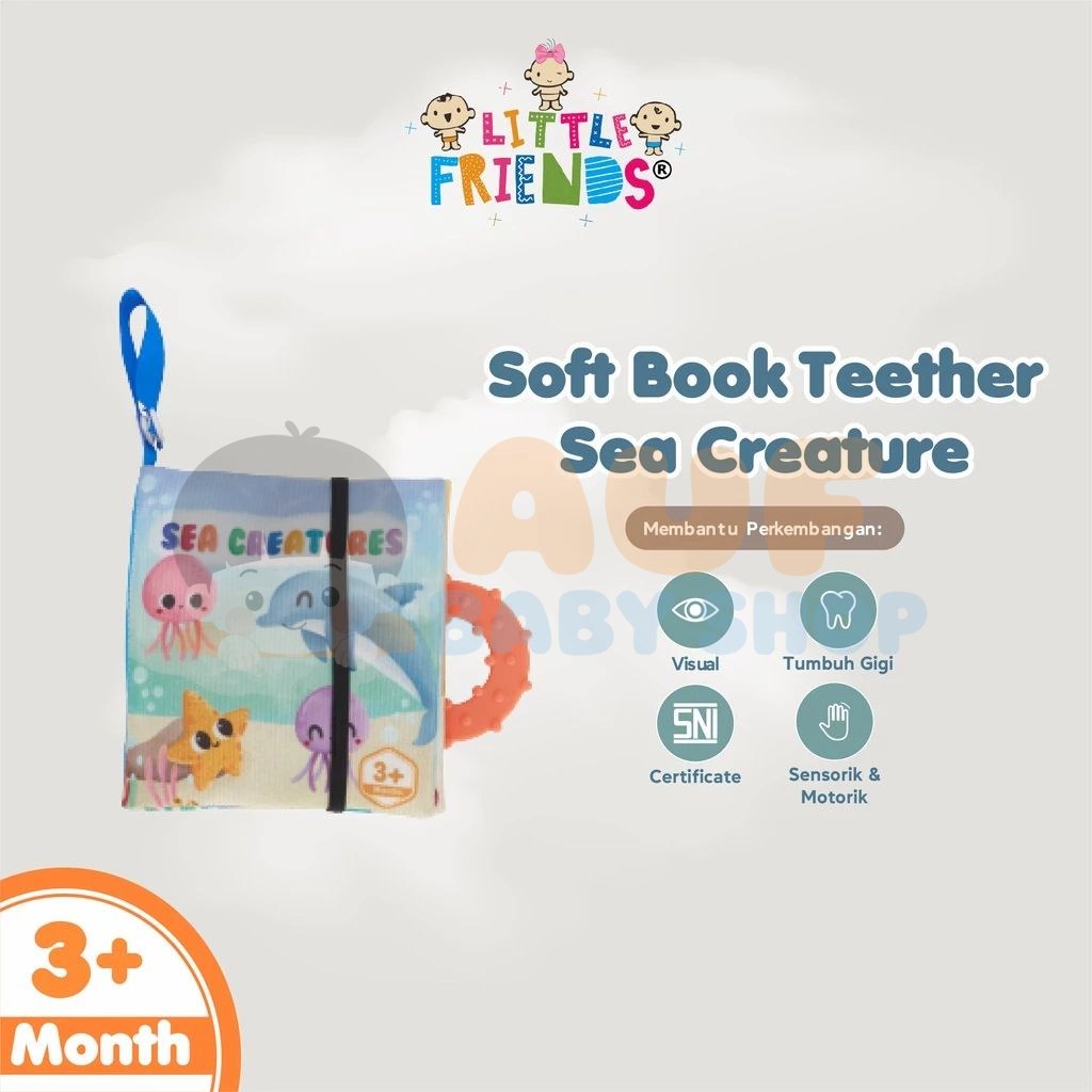 SOFT BOOK TEETHER SEA CREATURE