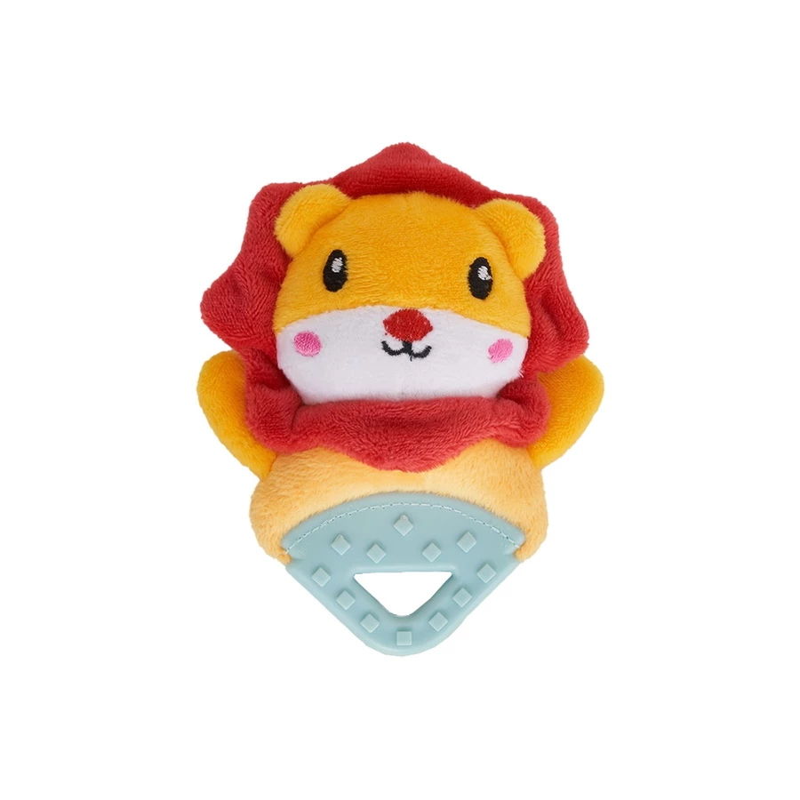 RATTLE TEETHER LION