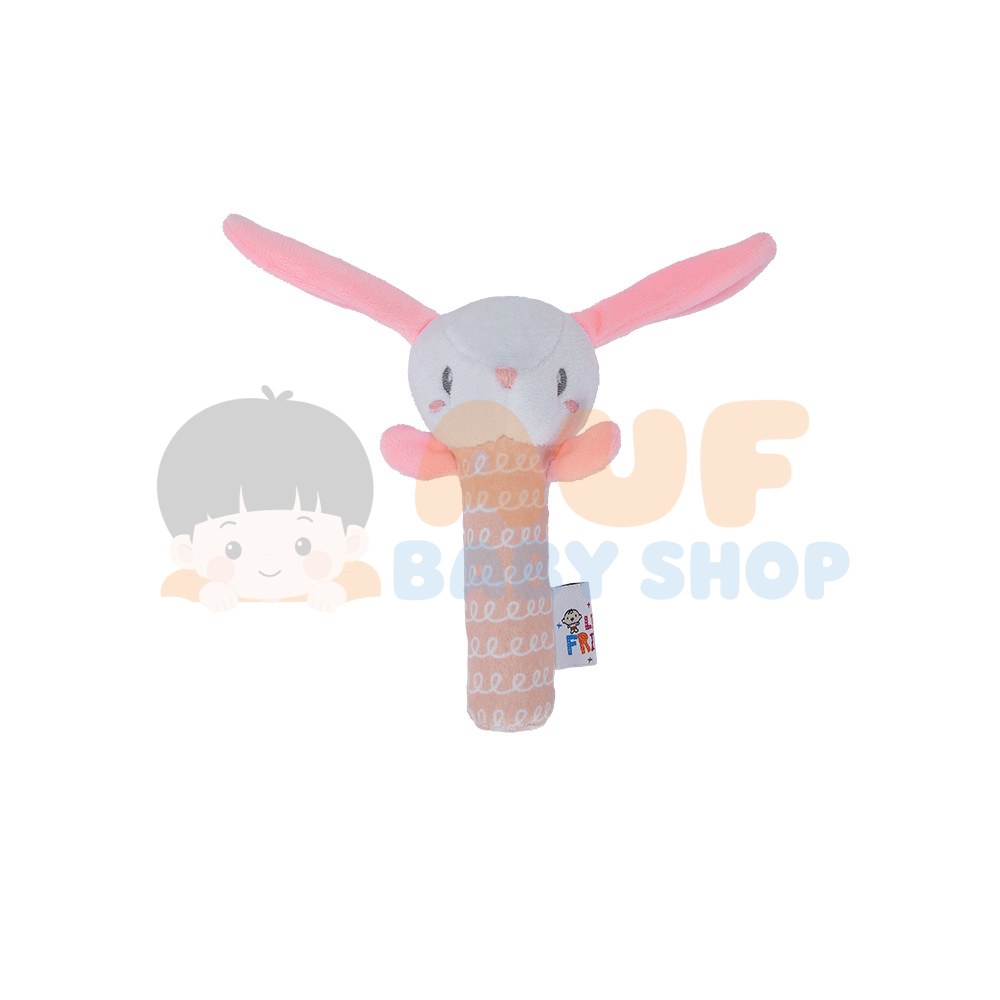 RATTLE STICK RABBIT PINK