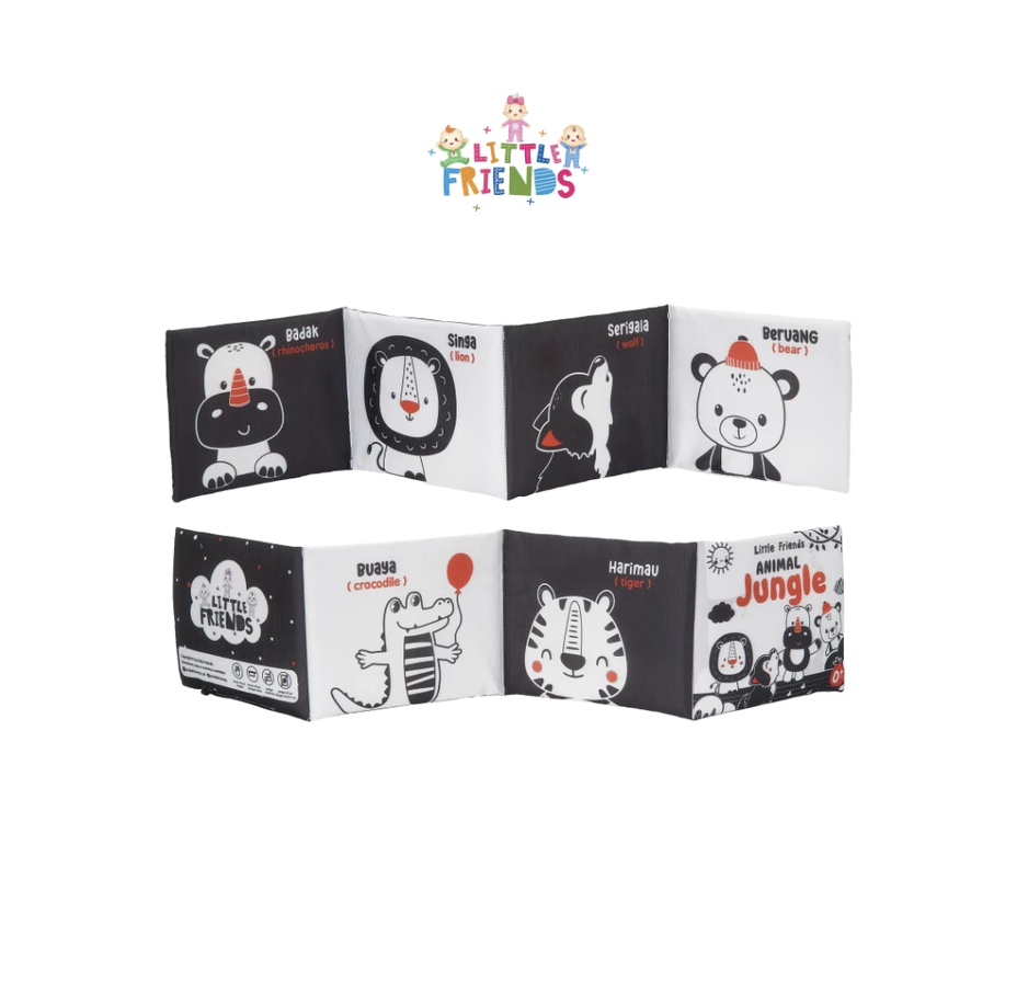 SOFT BOOK MONOCHROME BESAR ANIMAL JUNGLE