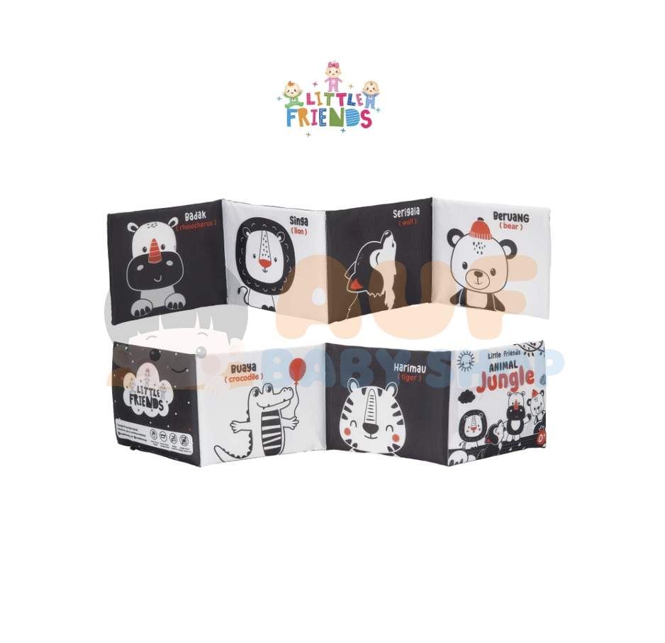SOFT BOOK MONOCHROME BESAR ANIMAL JUNGLE