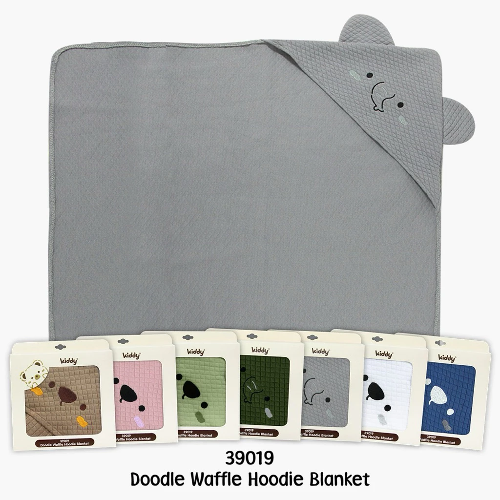 39019 DOODLE WAFFLE HOODIE BLANKET