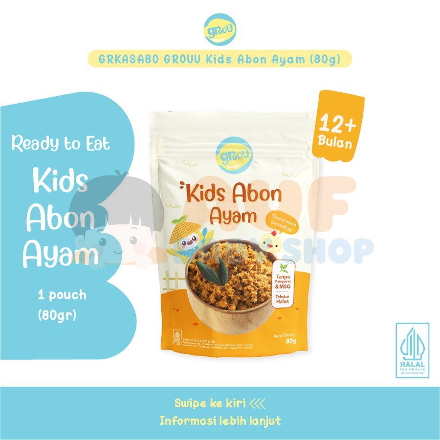 GROUU KIDS ABON AYAM 80GR