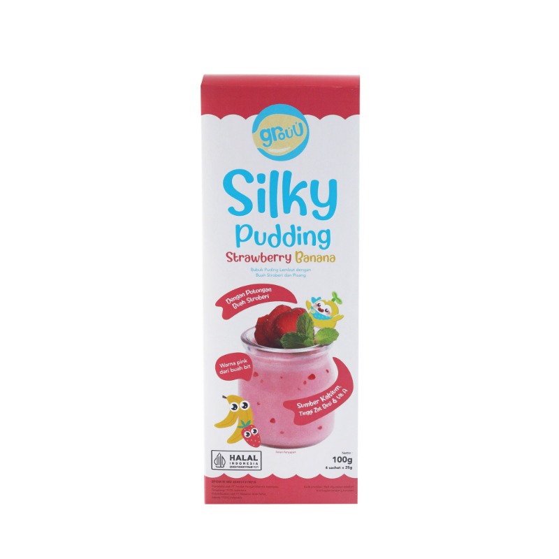 GROUU SILKY PUDDING STRAWBERRY BANANA