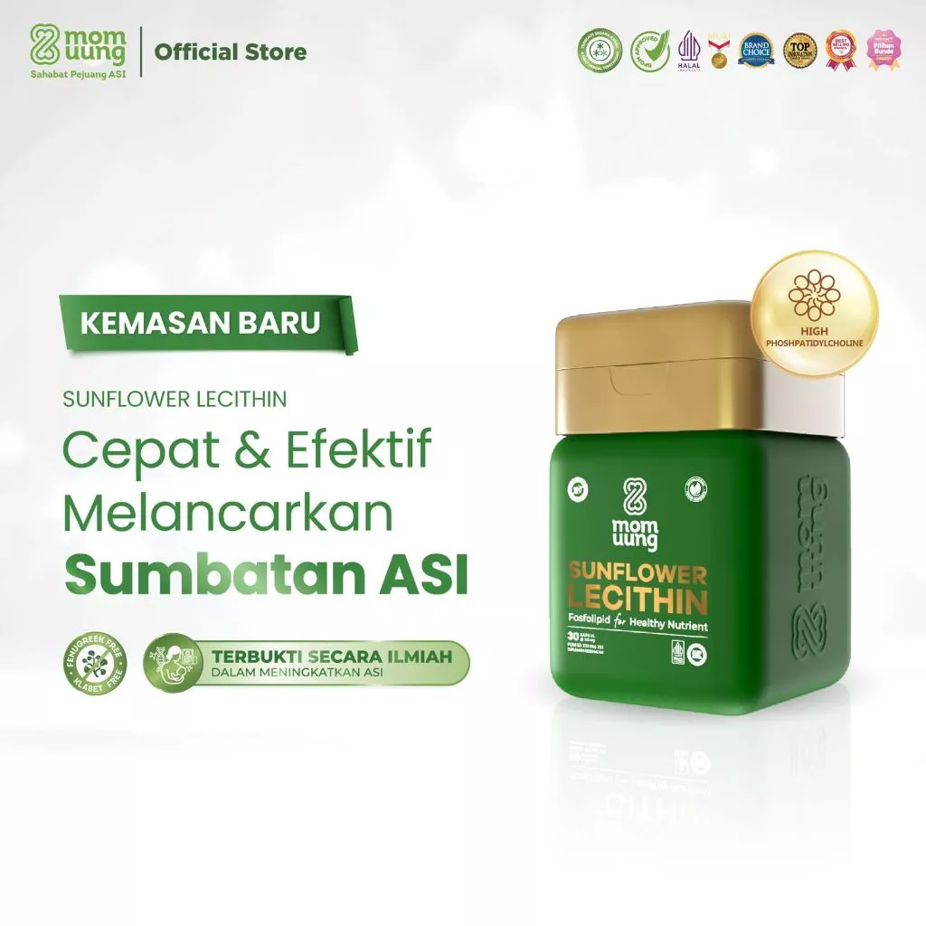 Mom Uung Sunflower Lecithin 30 Kapsul V2