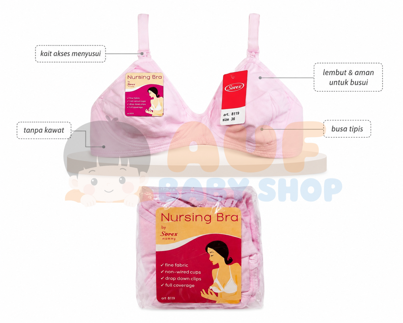 Nursing Bra By Sorex Size 40 Ping