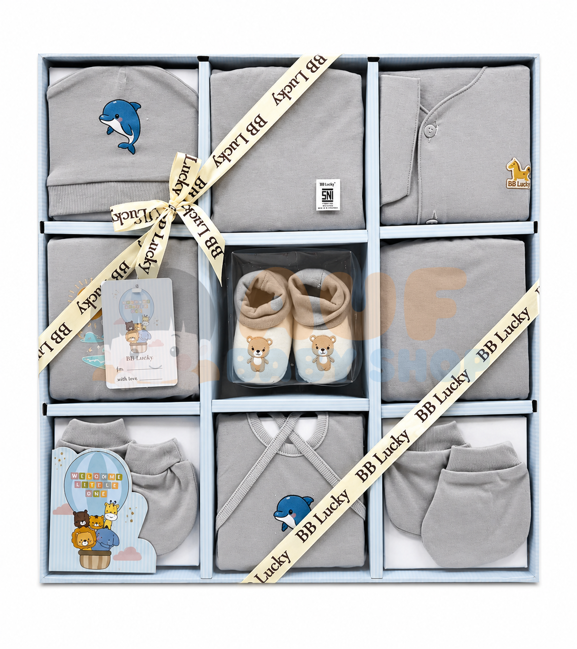 BB LUCKY BABY SET SUPER GREY