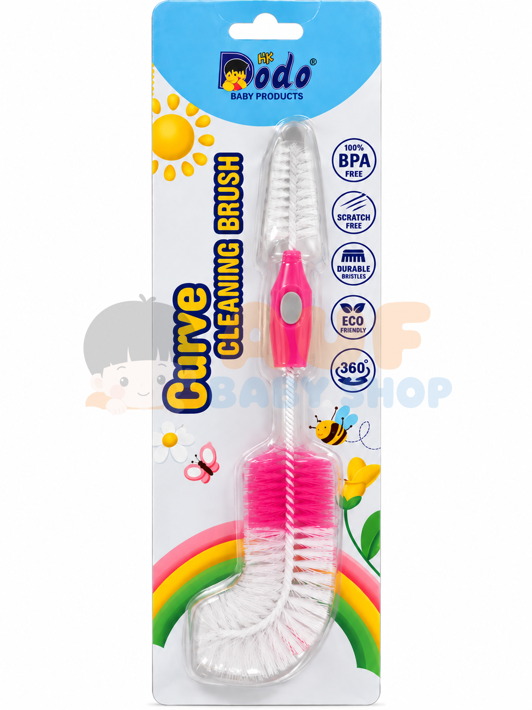 DODO CURVE CLEANING BRUSH - PINK