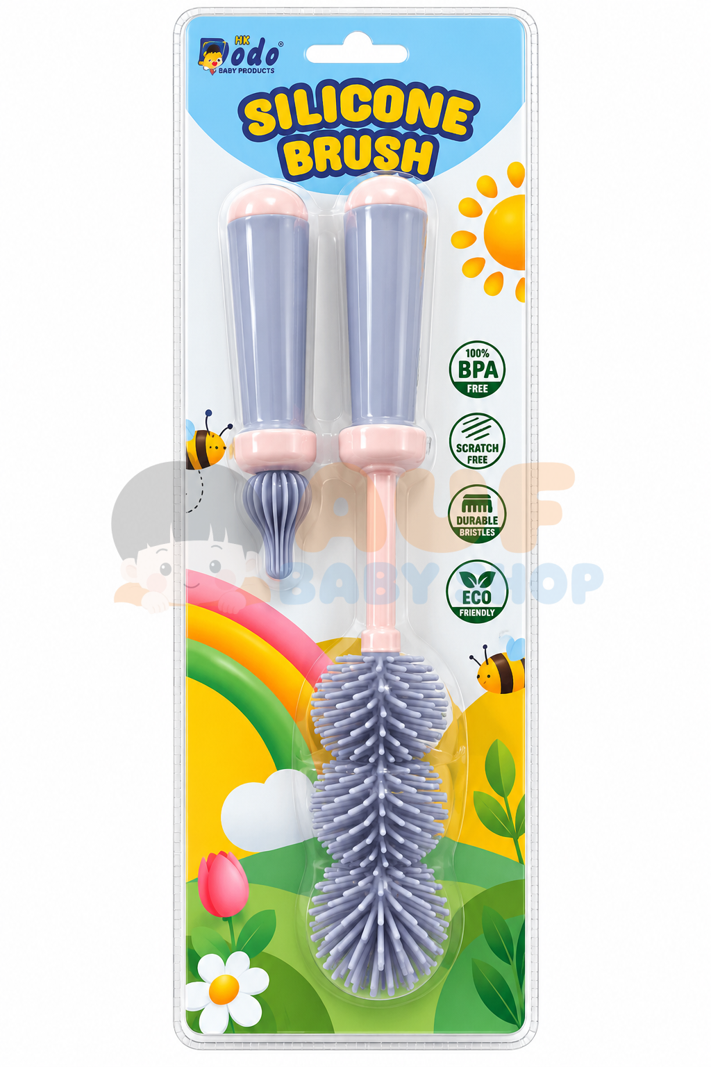 DODO SILICONE BRUSH /24 - BIRU