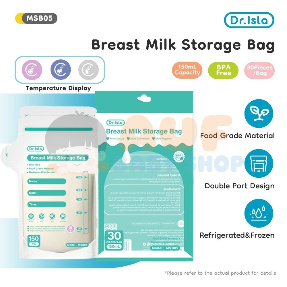Dr isla Breast Milk Storage Bag 150ml (10pcs)