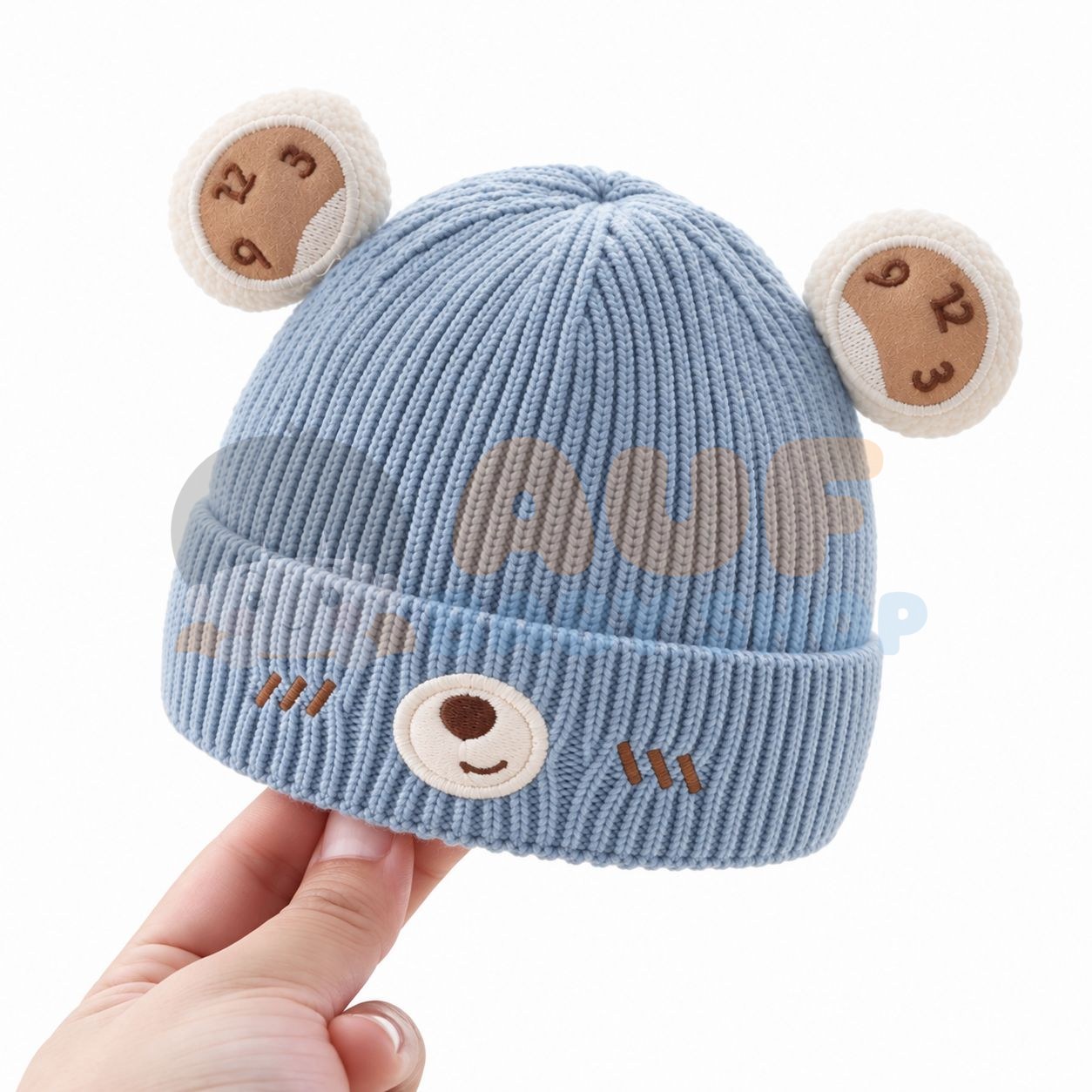 Kupluk Number Soft Blue
