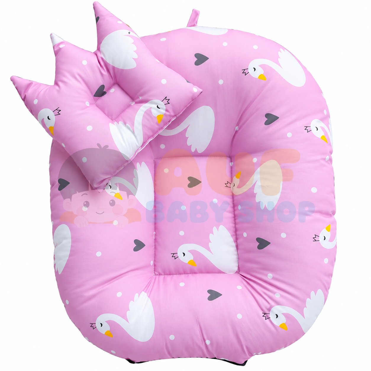 Sofa Bayi Newborn - Angsa Pink