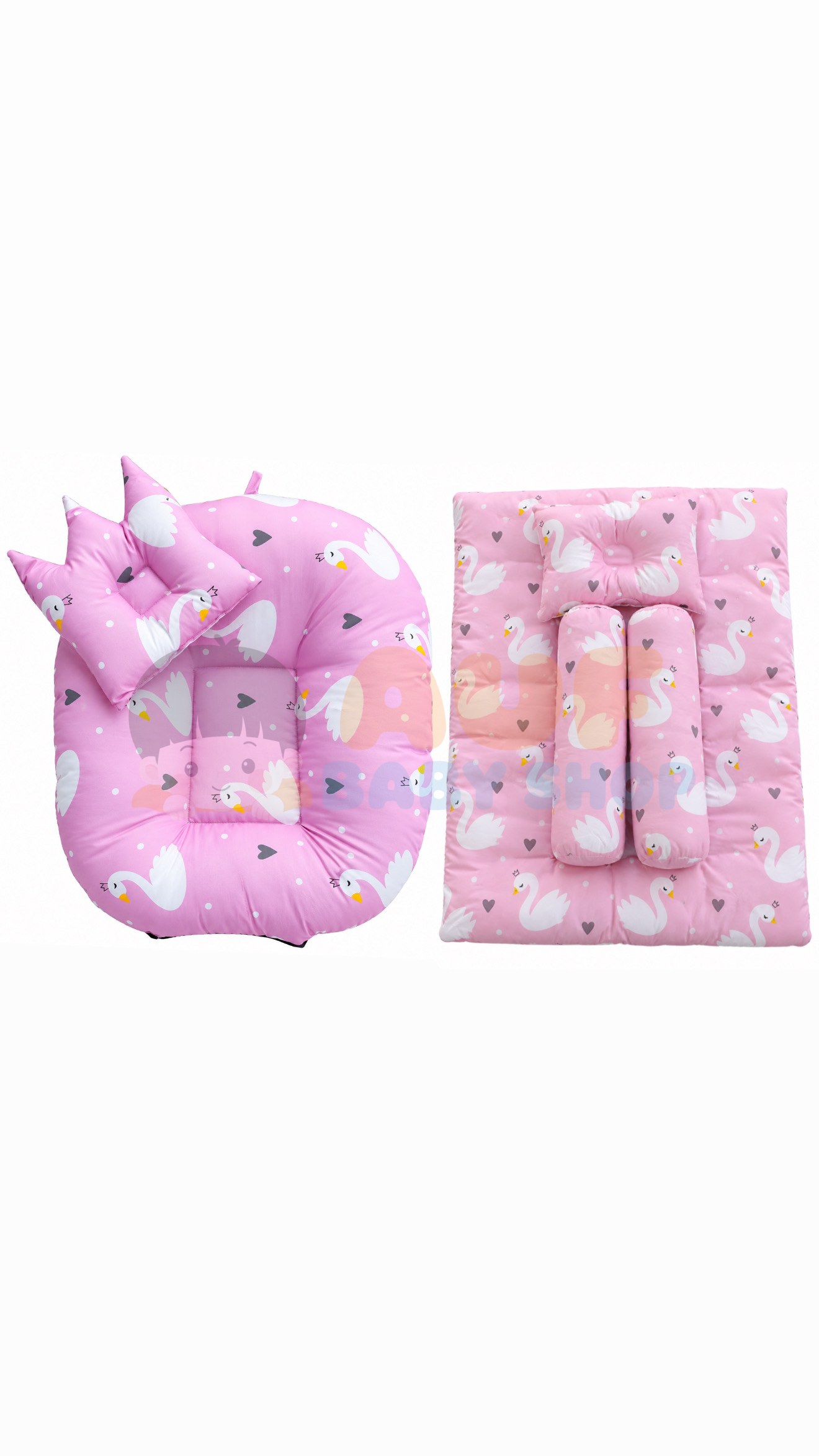 Bundling Kasur & Sofa - Angsa Pink