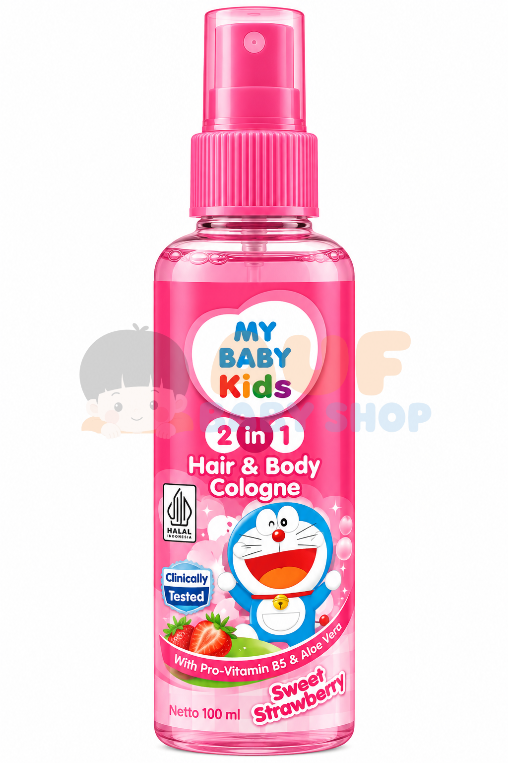 MY BABY KIDS 2IN1 COLOGNE 100ML-PINK
