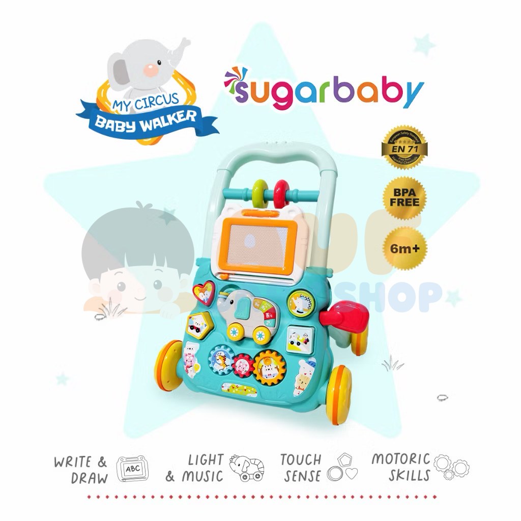 Sugarbaby My Circus Baby Walker - Green