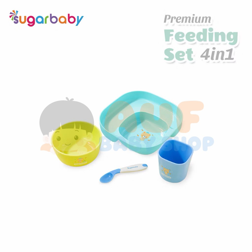 Sugarbaby Premium Feeding Set 4 in 1 - Blue