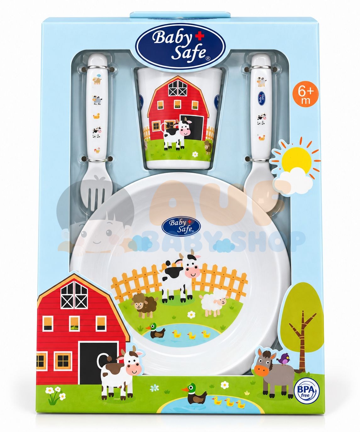Feeding Set White Baby Safe - FS66W