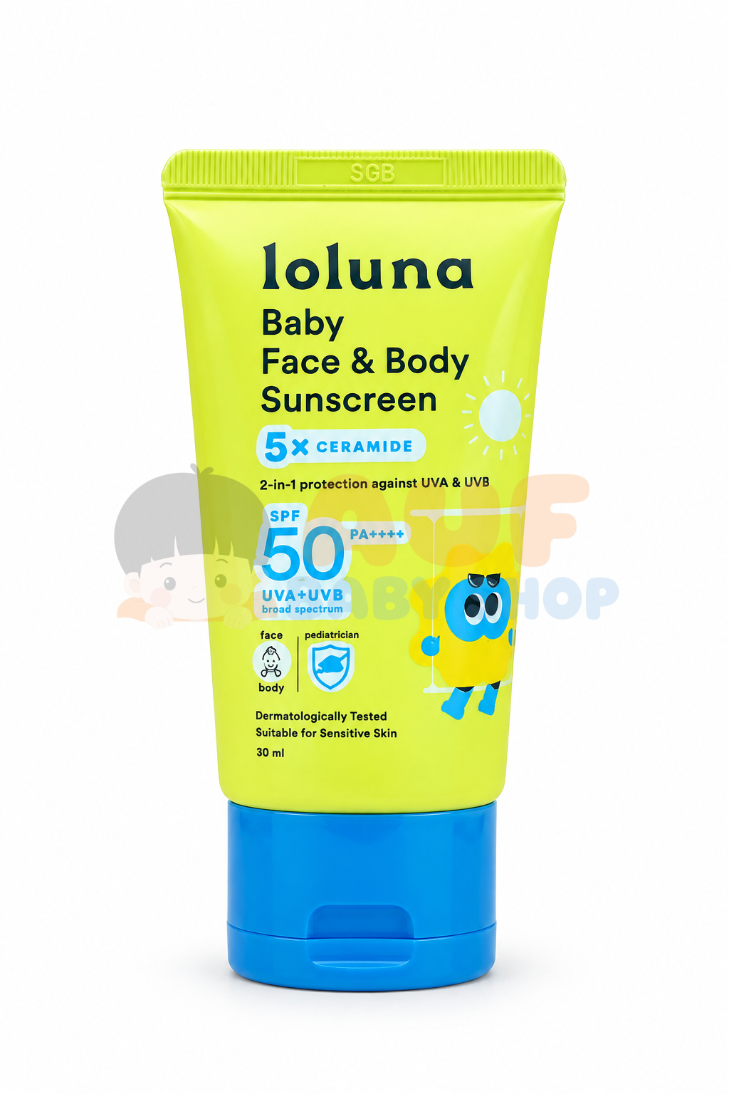 LOLUNA BABY FACE & BODY SUNSCREEN 30 ML