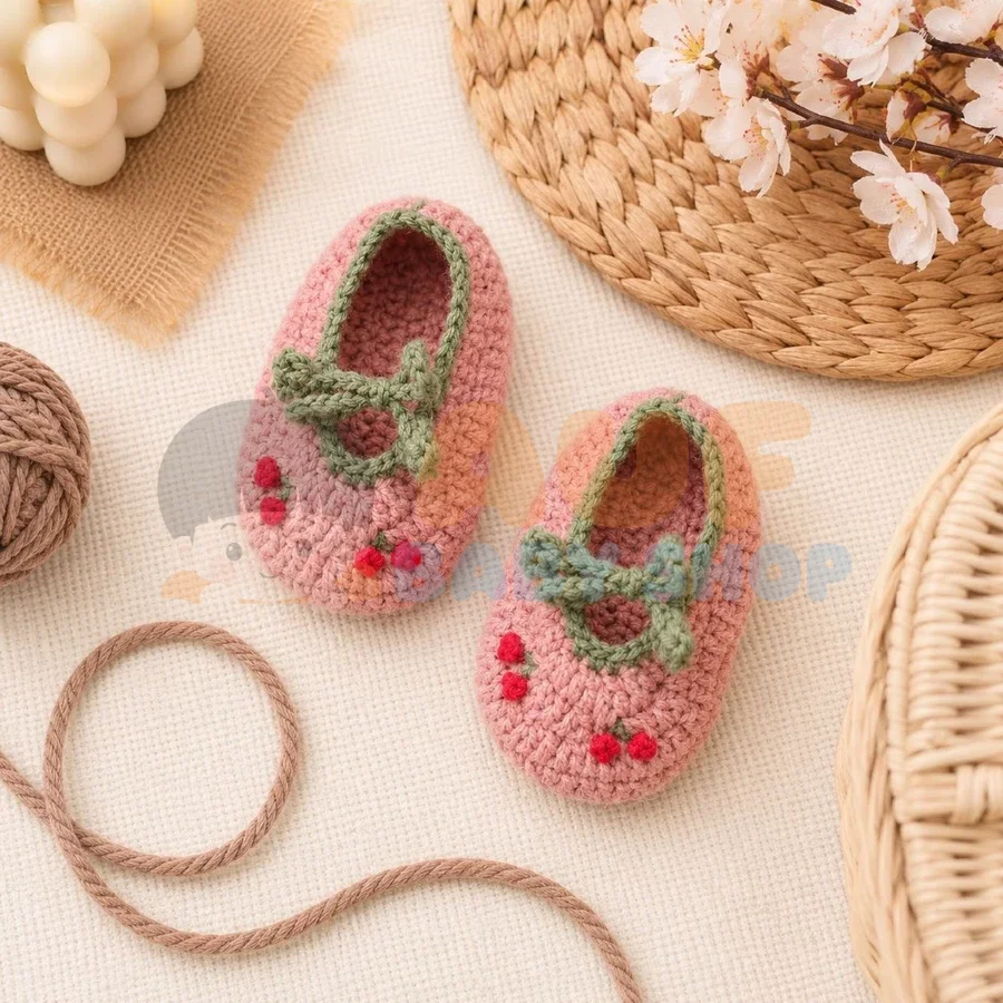 Sepatu Rajut Cherry Dusty