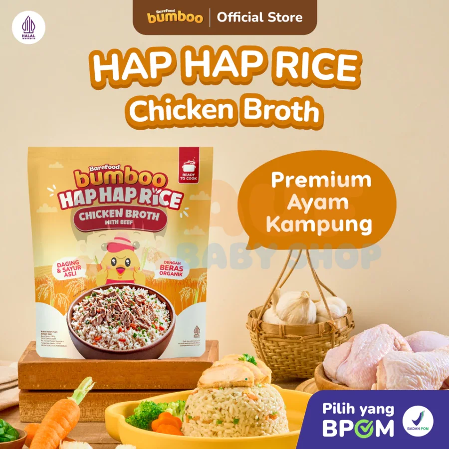 Bumboo Rice Chicken Broth With Beef 180 gr