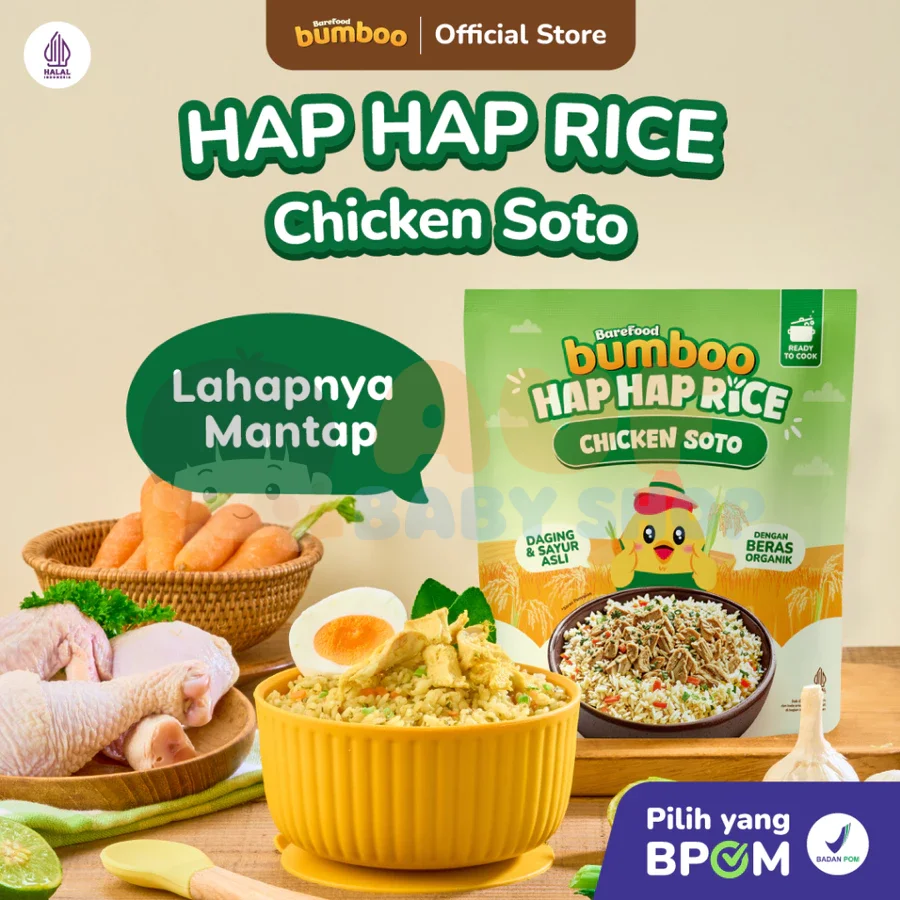 Bumboo Hap Hap Rice Chicken Soto 180 gr