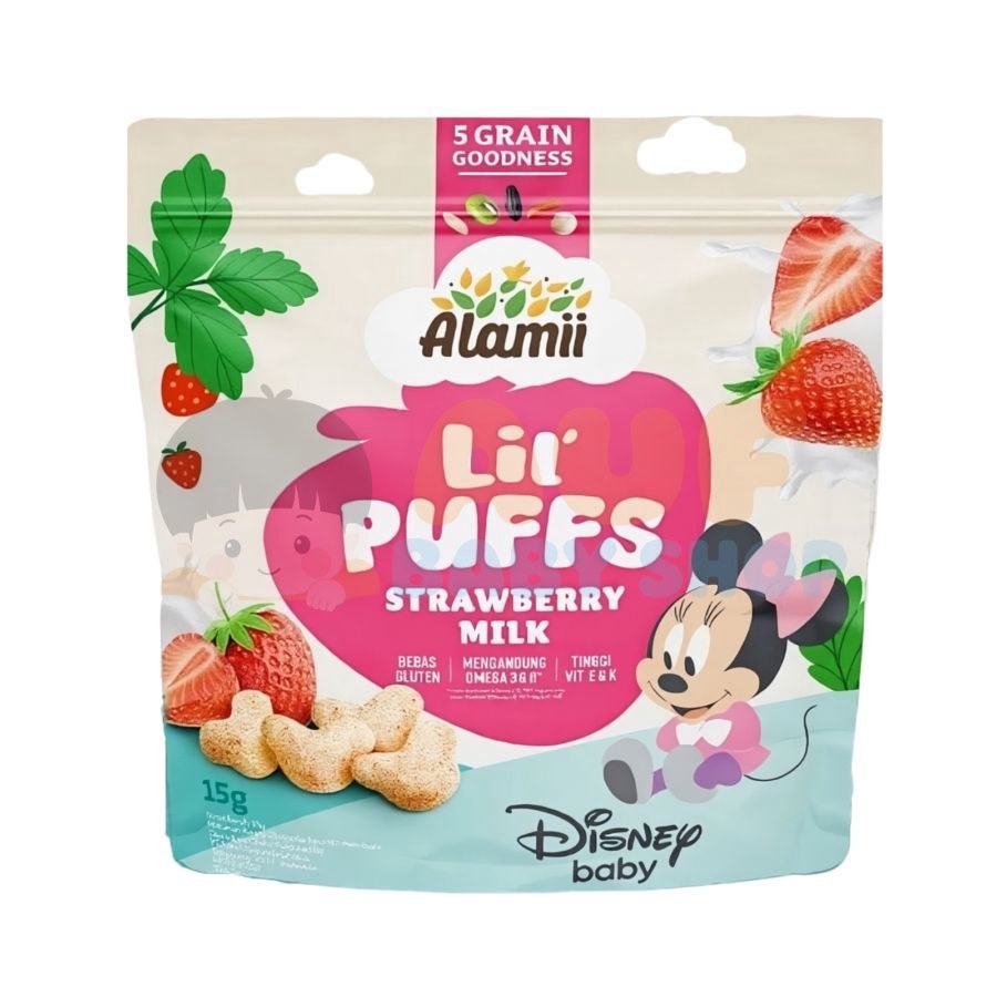 Alamii Lil Puffs Strawberry Milk 15Gr