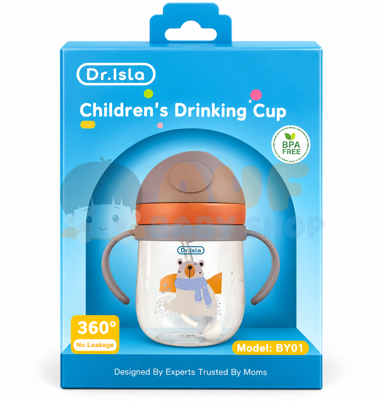 Dr Isla Childrens Drinking Cup 250ml -Gray DBY01GY