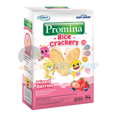 PROMINA RICE CRACKERS MIXED BERRIES 20G