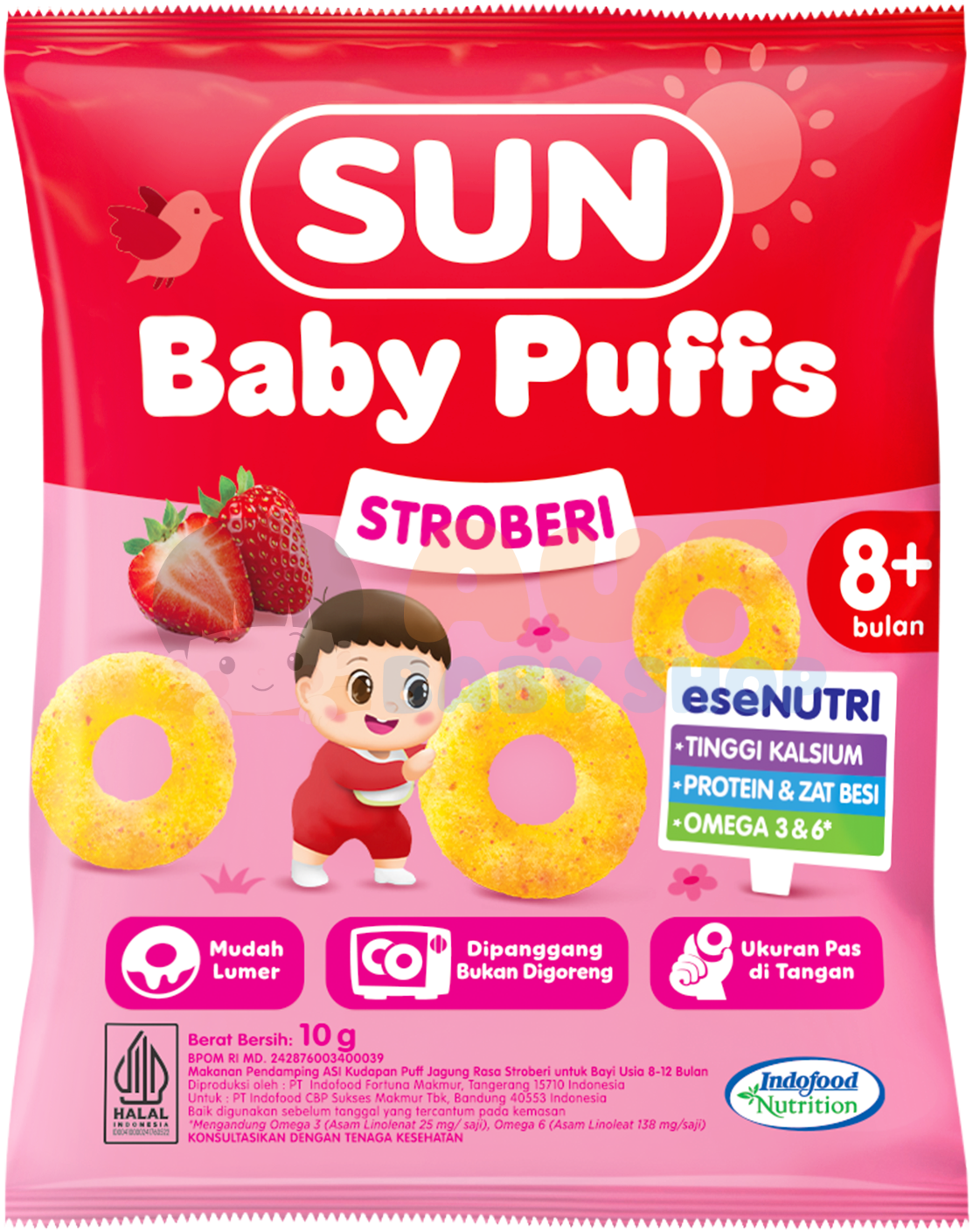 SUN BABY PUFFS STROBERI 10 SAC 10G