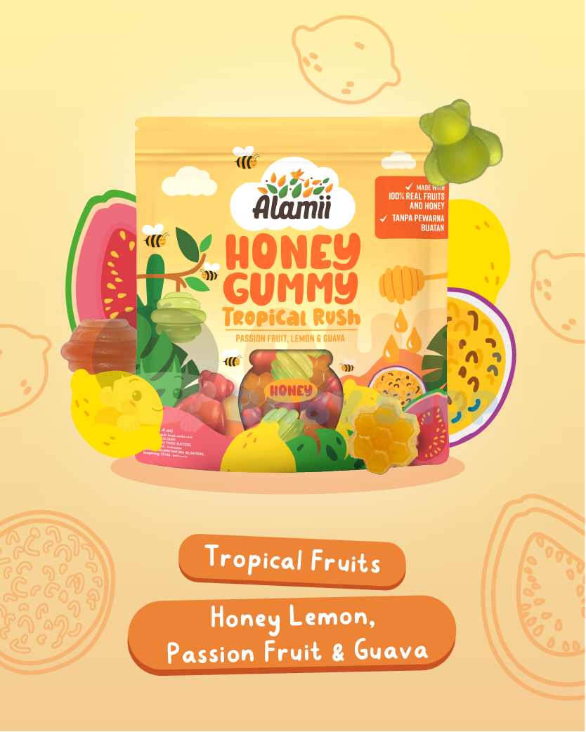 ALAMII HONEYGUM TROPRUSH40G
